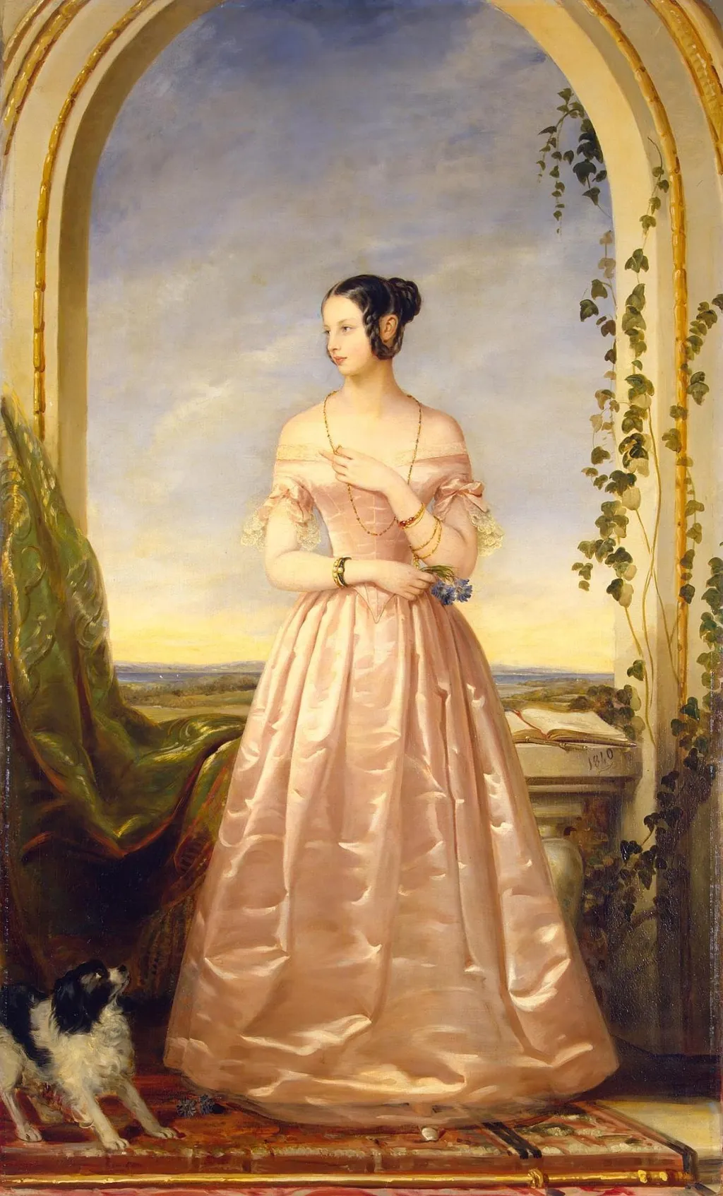Portrait of Grand Princess Alexandra Nikolayevna, by Christina Robertson, oil, 1840