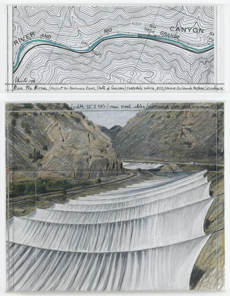 Untitled, by Christo, graphite, 1996