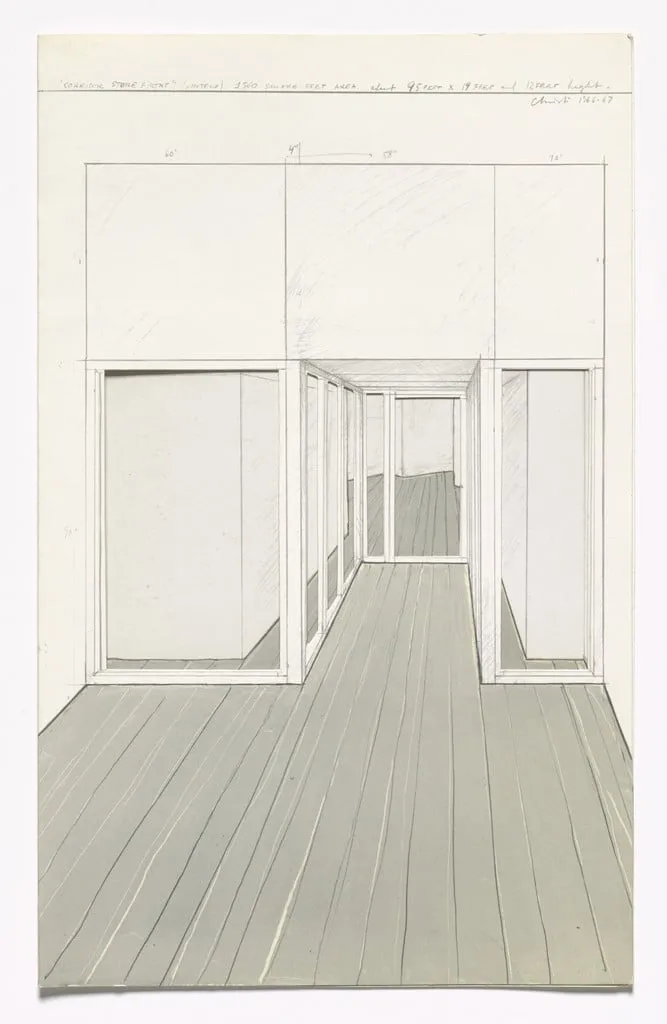 Untitled, by Christo, ink, 1966