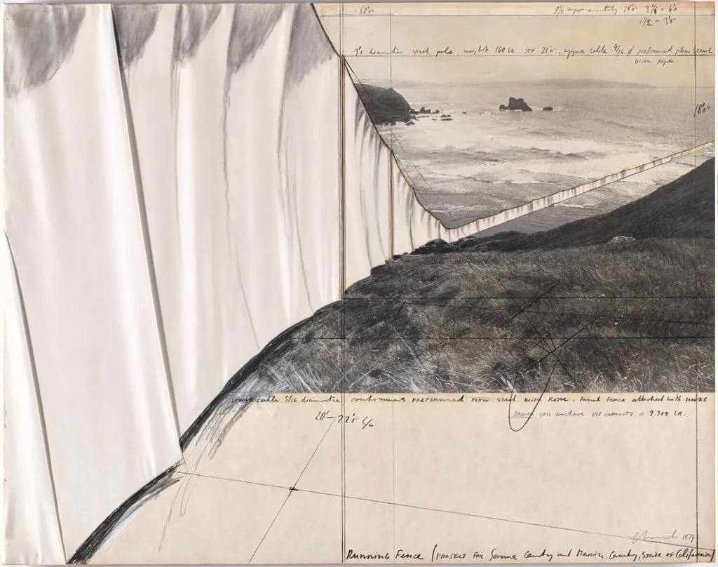 Untitled, by Christo, acrylic, 1974