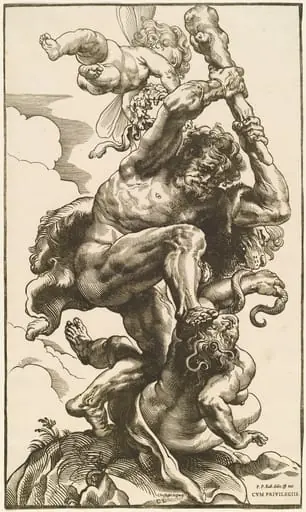 Hercules Fighting the Fury and the Discord, by Christoffel Jegher
