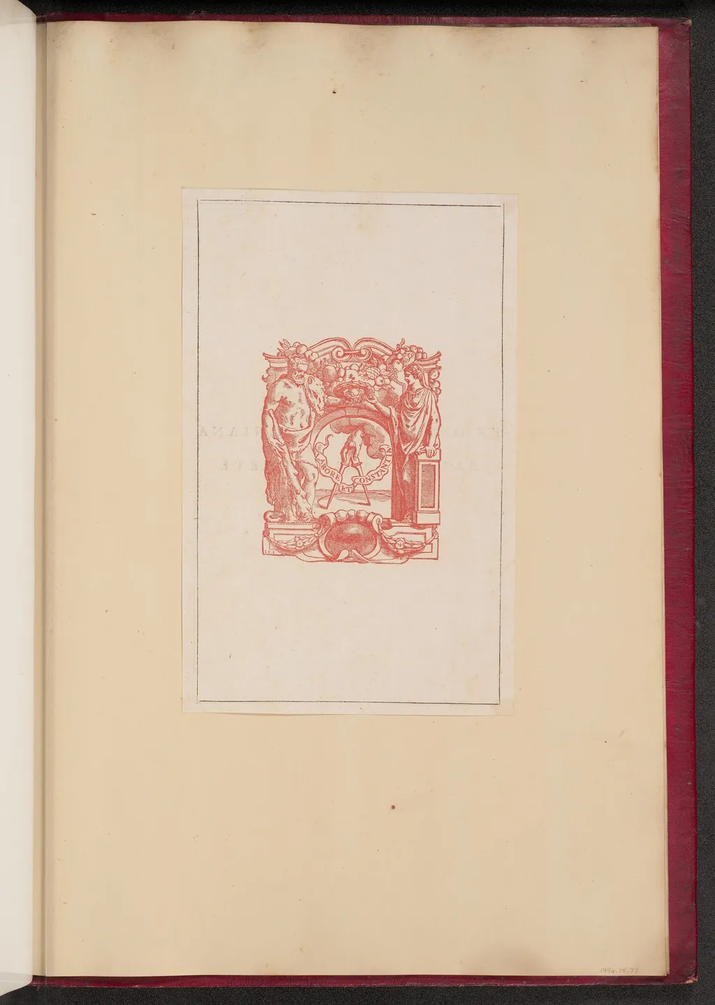 Printer's Device for the Plantin Press, by Christoffel Jegher, ink, 1613