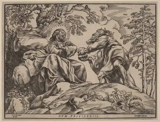 The Temptation of Christ by the Devil, by Christoffel Jegher
