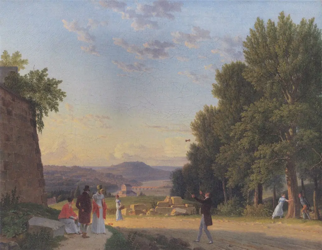 A View from the Château of Meudon, by Christoffer Wilhelm Eckersberg