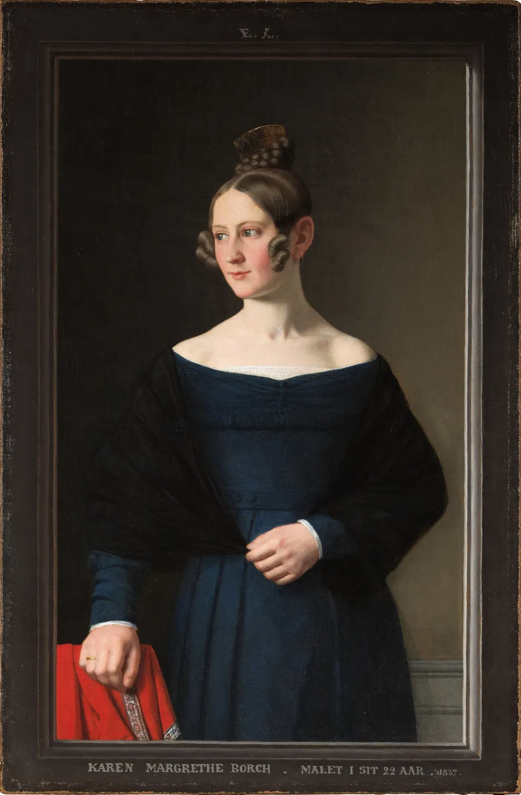 Karen Margrethe Borch, by Christoffer Wilhelm Eckersberg, oil, 1837