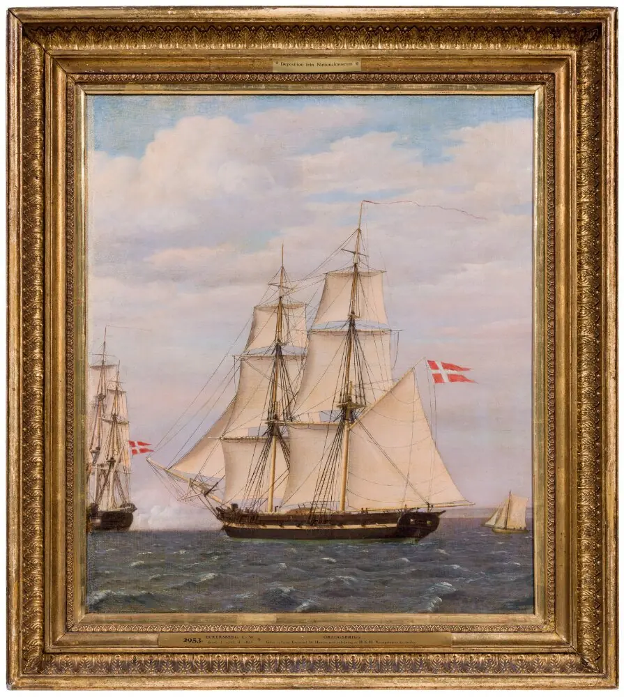 Naval Brig, by Christoffer Wilhelm Eckersberg