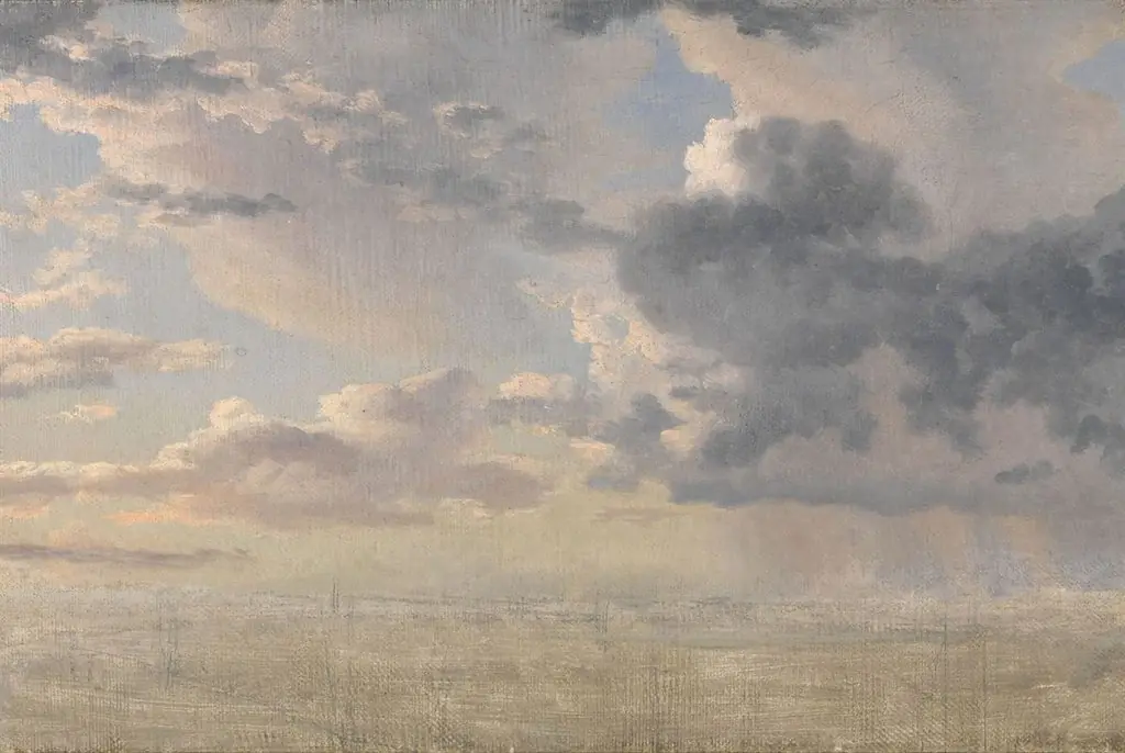 Study of Clouds over the Sound, by Christoffer Wilhelm Eckersberg