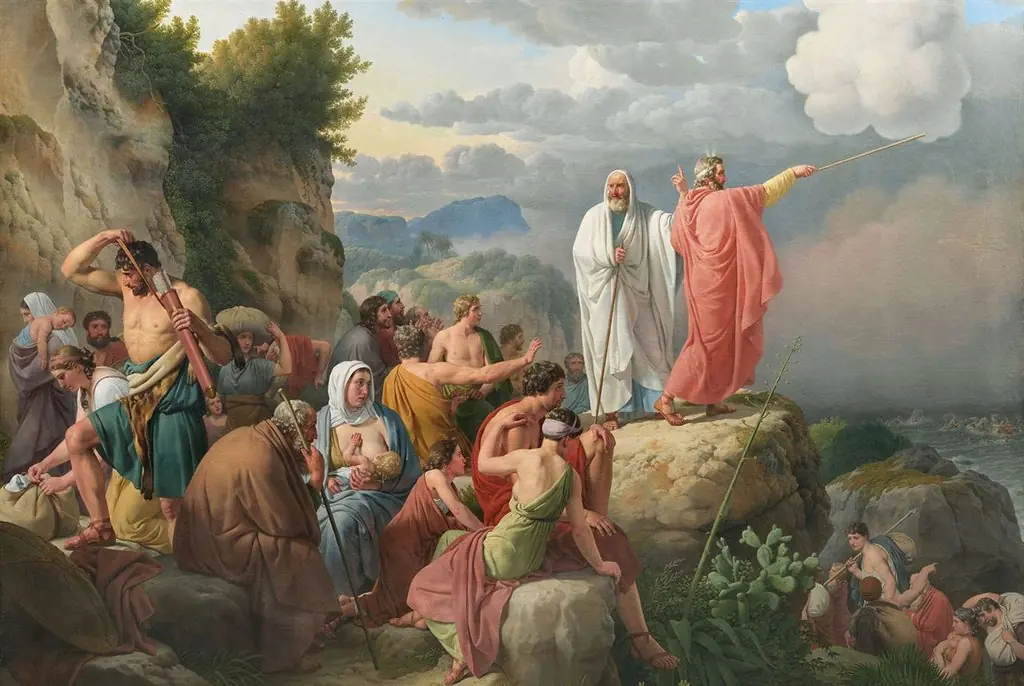 The Israelites Resting after the Crossing of the Red Sea, by Christoffer Wilhelm Eckersberg