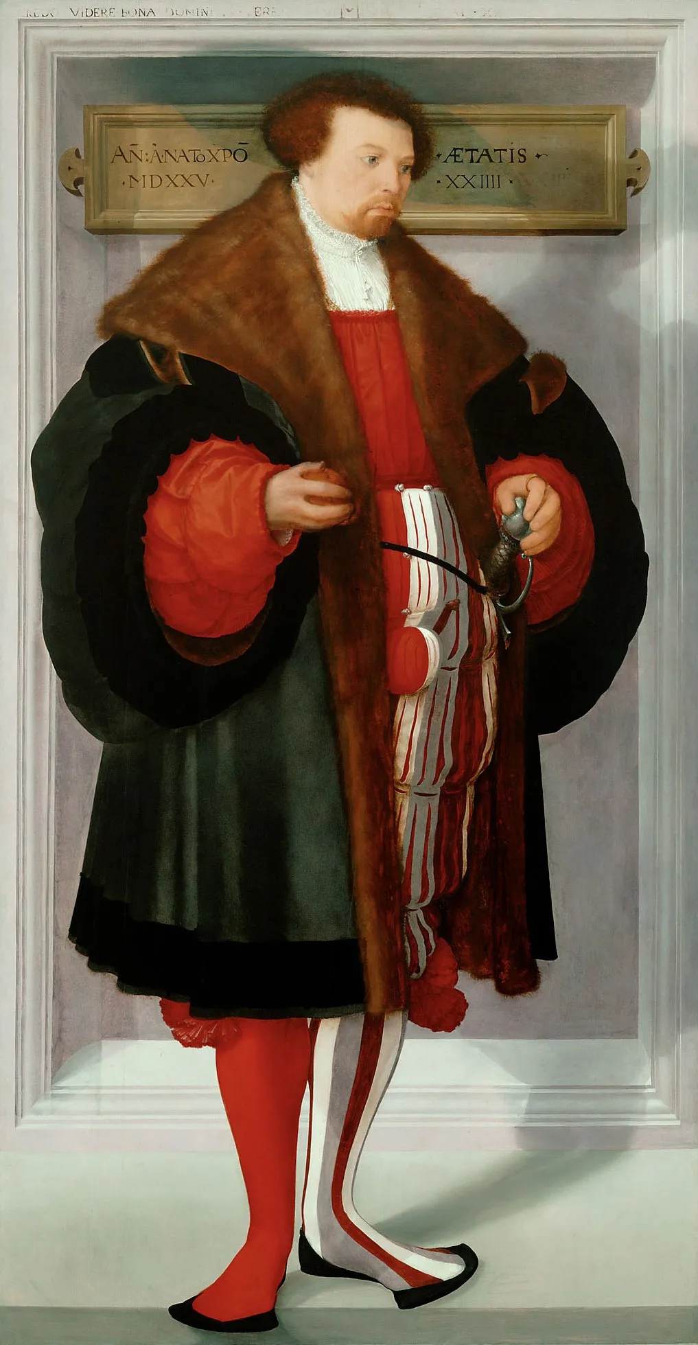 Portrait of a Man., by Christoph Amberger, oil, 1525