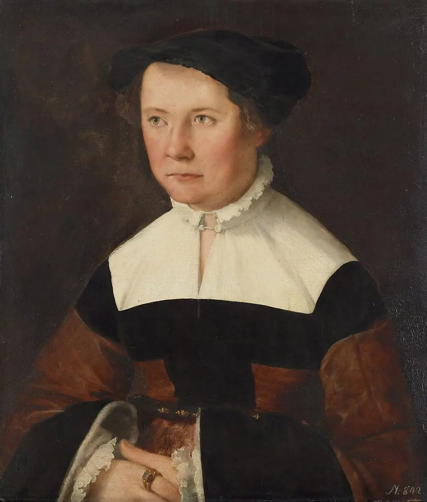 Portrait of Sibilla Eiselin aged 29, by Christoph Amberger