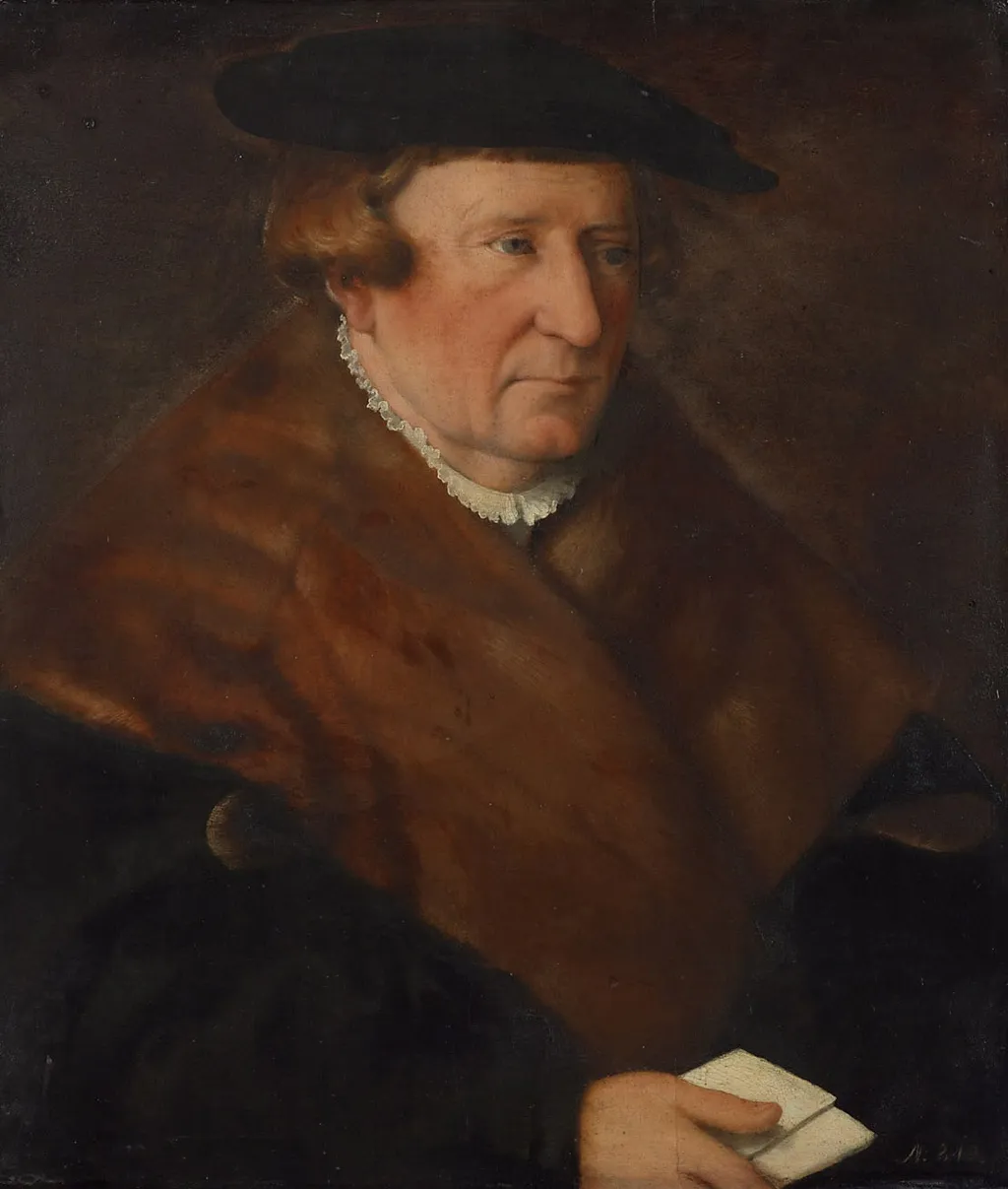Portrait of Stephan Eiselin (d. 1549), by Christoph Amberger, wood, 1539