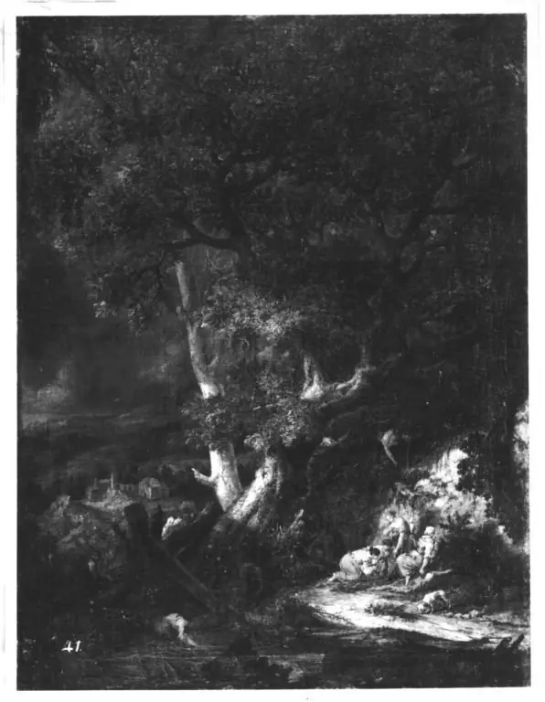 Waldlandschaft mit Personenstaffage und Architektur, by Christoph Ludwig Agricola