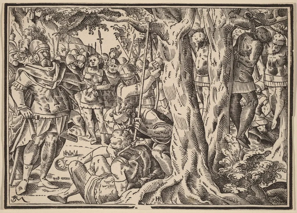Christ Tells His Disciples of the Last Judgment, by Christoph Murer, ink, 1630