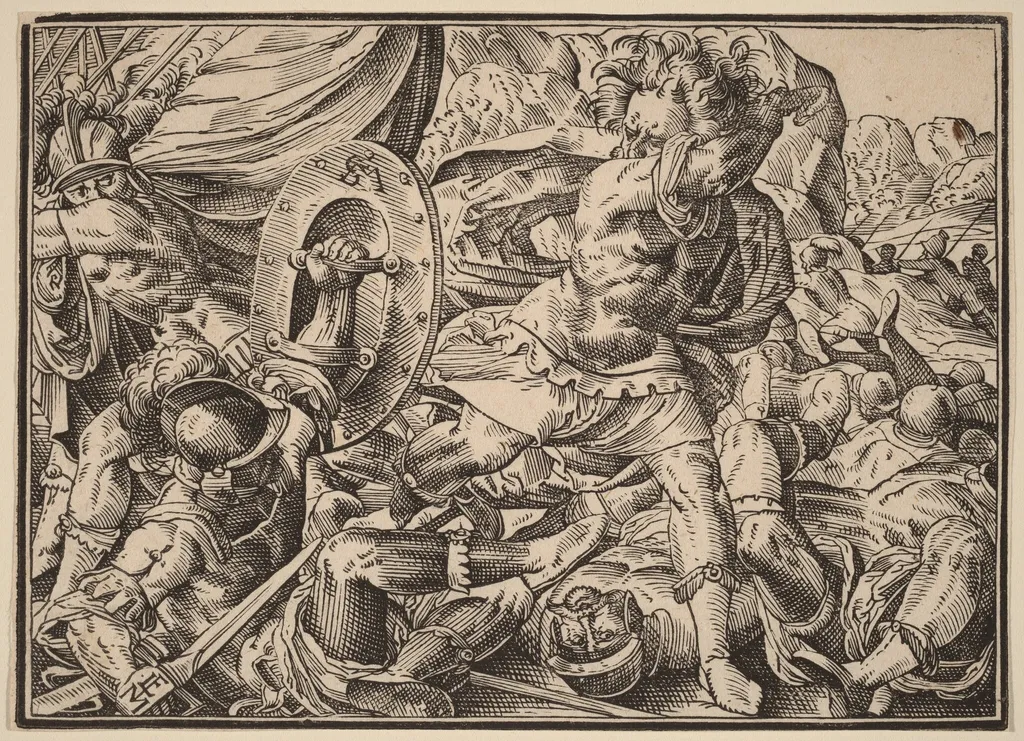Christ Tells His Disciples of the Last Judgment, by Christoph Murer, ink, 1630