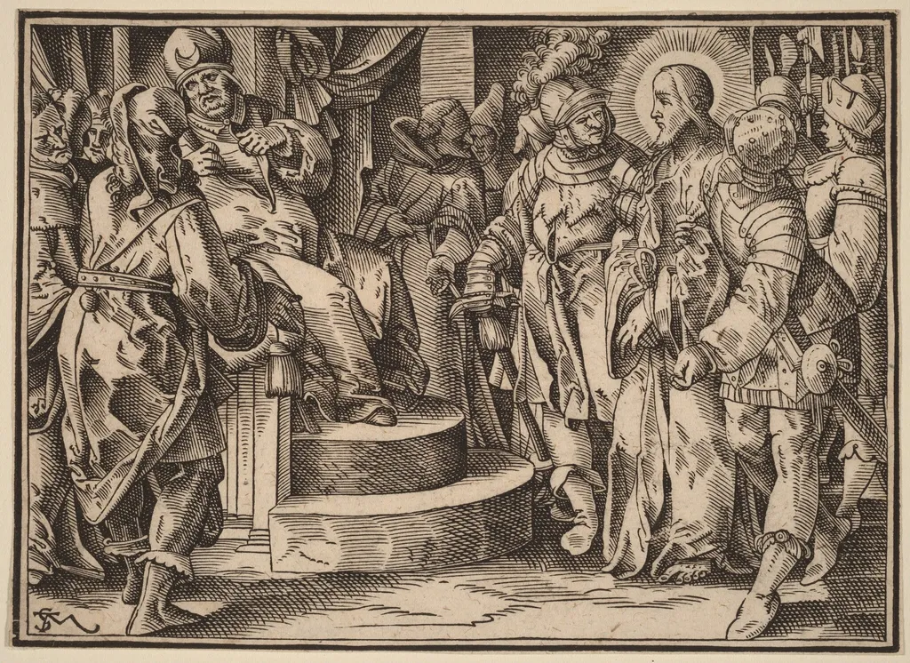 Christ Tells His Disciples of the Last Judgment, by Christoph Murer, ink, 1630