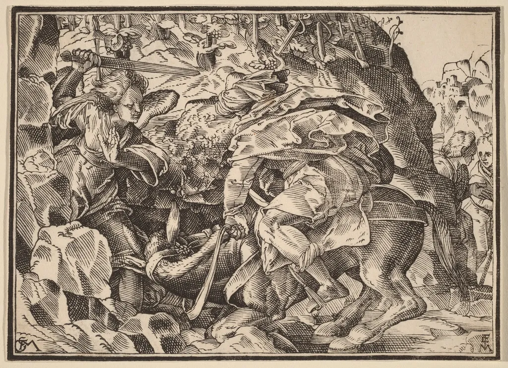 Christ Tells His Disciples of the Last Judgment, by Christoph Murer, ink, 1630
