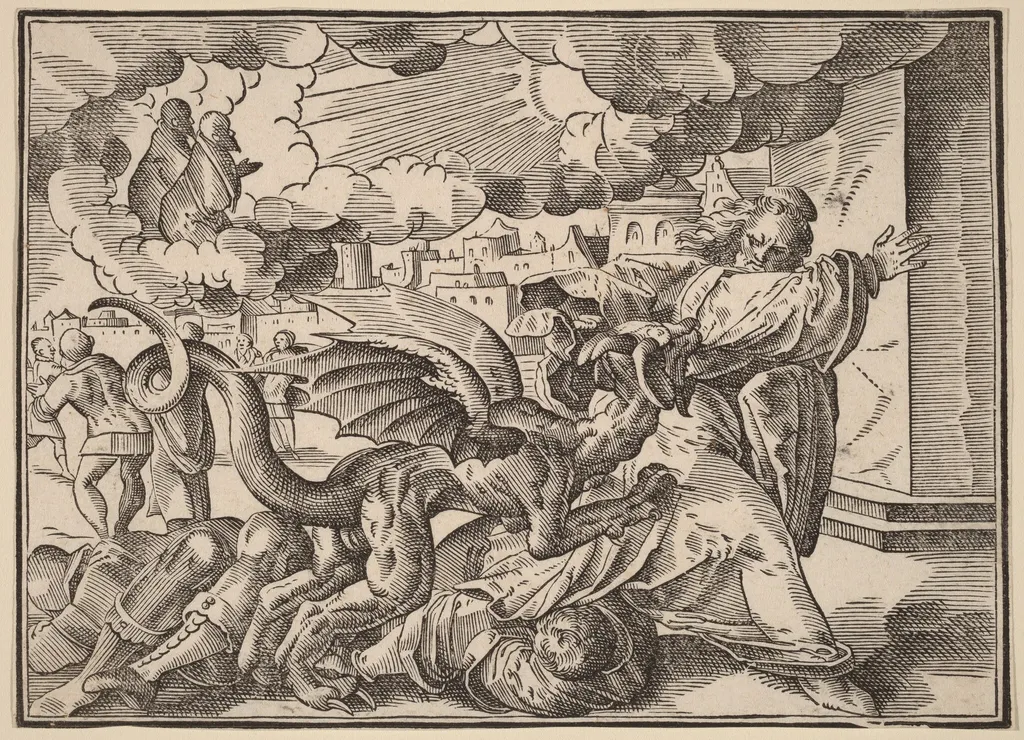 The Four Horsemen of the Apocalypse, by Christoph Murer, ink, 1630