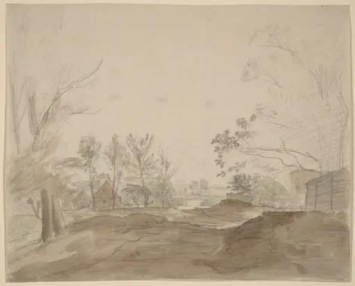 A Road through a Country Village, by Christoph Nathe