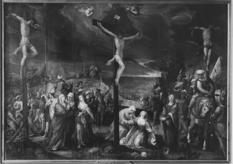 Christus am Kreuz, by Christoph Schwarz