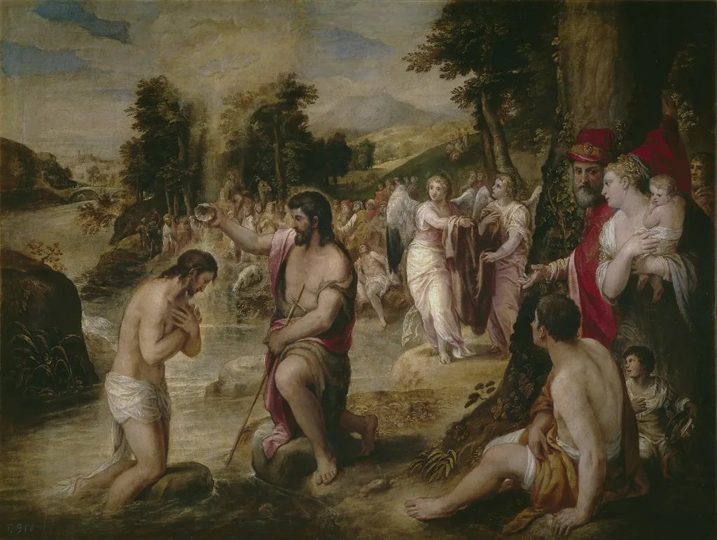 The Baptism of Christ, by Christoph Schwarz, unspecified, 1550