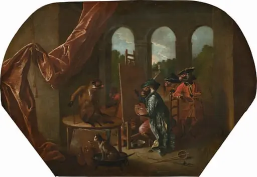 Singerie: The Painter, by Christophe Huet