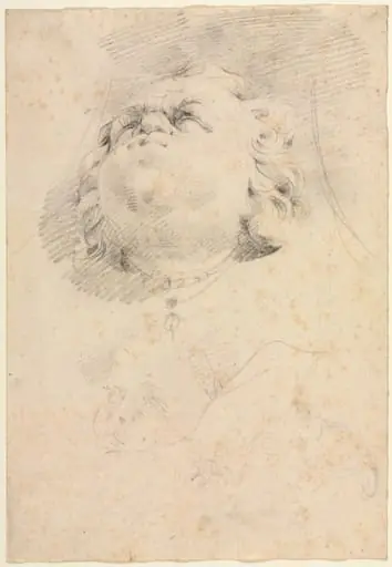 Sketch of a Heads after Giambologna's Neptune Fountain, by Christophe Veyrier