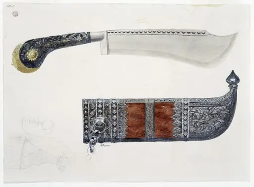 Indian knife, by Christopher Dresser