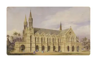 St James's Church, Calcutta, by Christopher George Wray, 1864