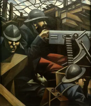 La Mitrailleuse, by Christopher Nevinson