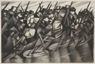 Returning to the Trenches, by Christopher Nevinson
