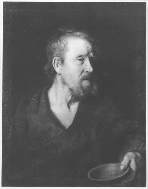 Diogenes, by Christopher Paudiß, oil, 1645