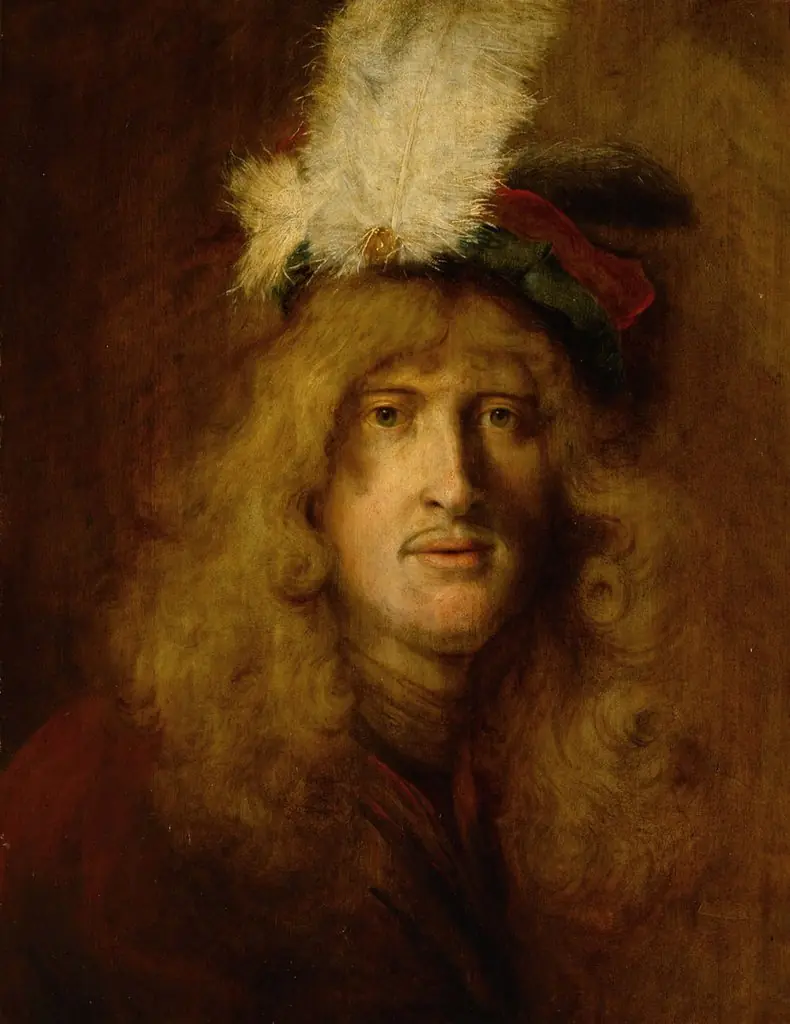 Portrait of a young man with plumed beret, by Christopher Paudiß