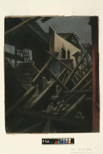 Boesinghe Farm, by Christopher Richard Wynne Nevinson