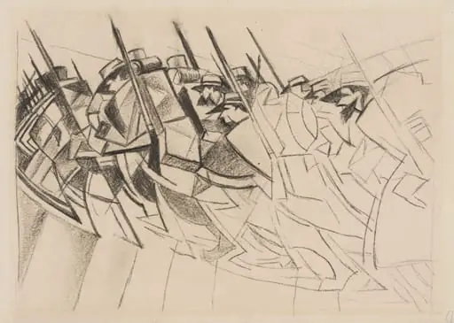 'Returning to the Trenches', by Christopher Richard Wynne Nevinson