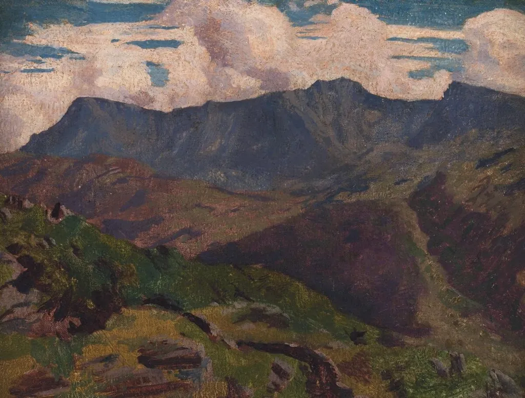 Cader Idris, by Christopher Williams, oil, 1913