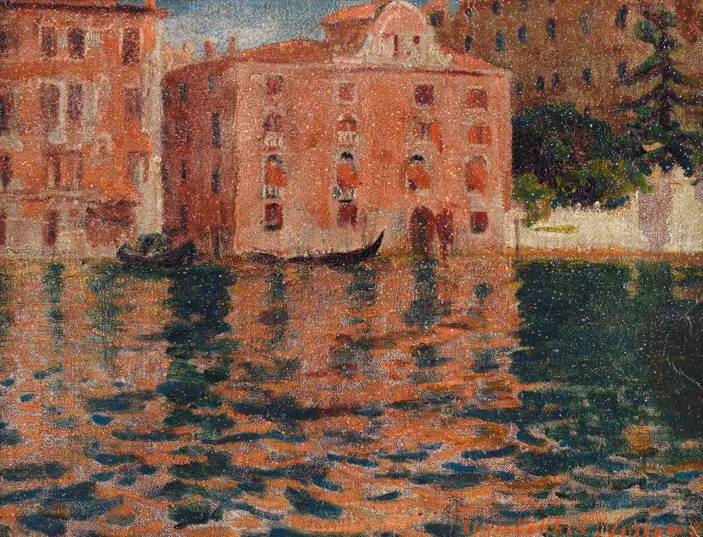 Reflections, Venice, by Christopher Williams, oil, 1921