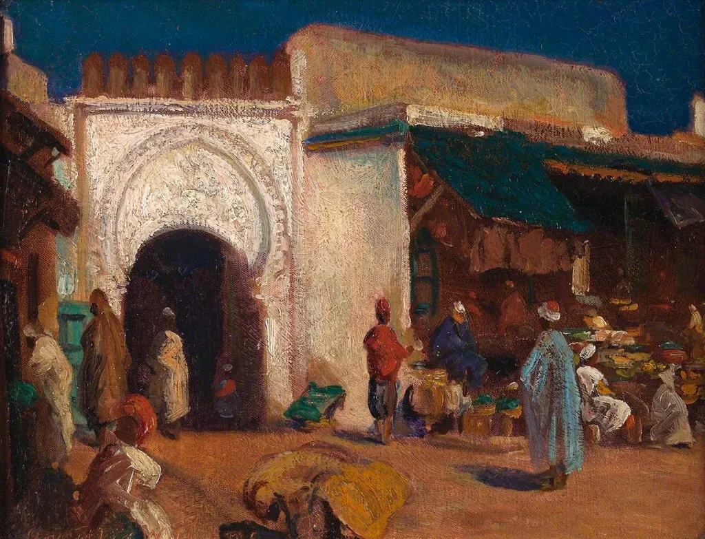 Tangiers, by Christopher Williams, oil, 1914