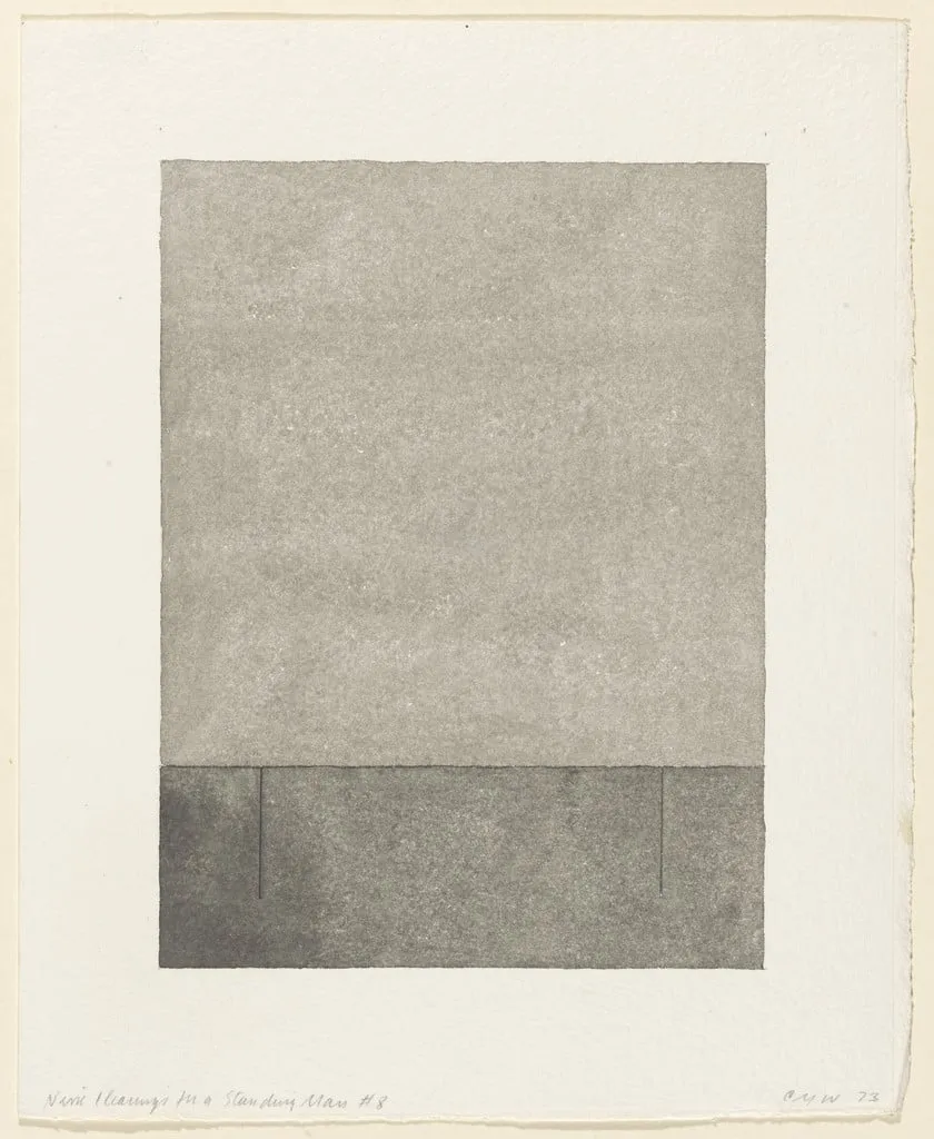 Untitled, by Christopher Wilmarth, graphite, 1973