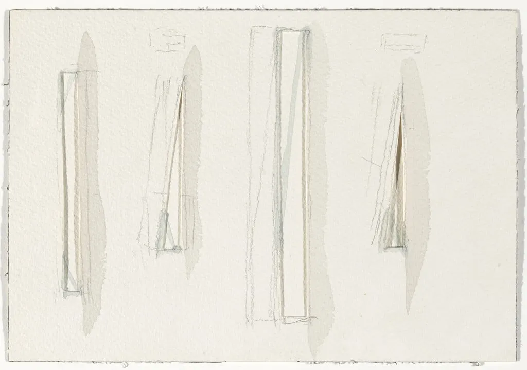 Untitled, by Christopher Wilmarth, watercolor, 1975