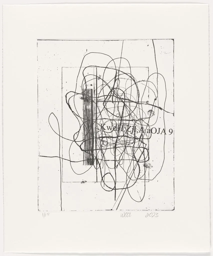 Untitled, by Christopher Wool, ink, 2023