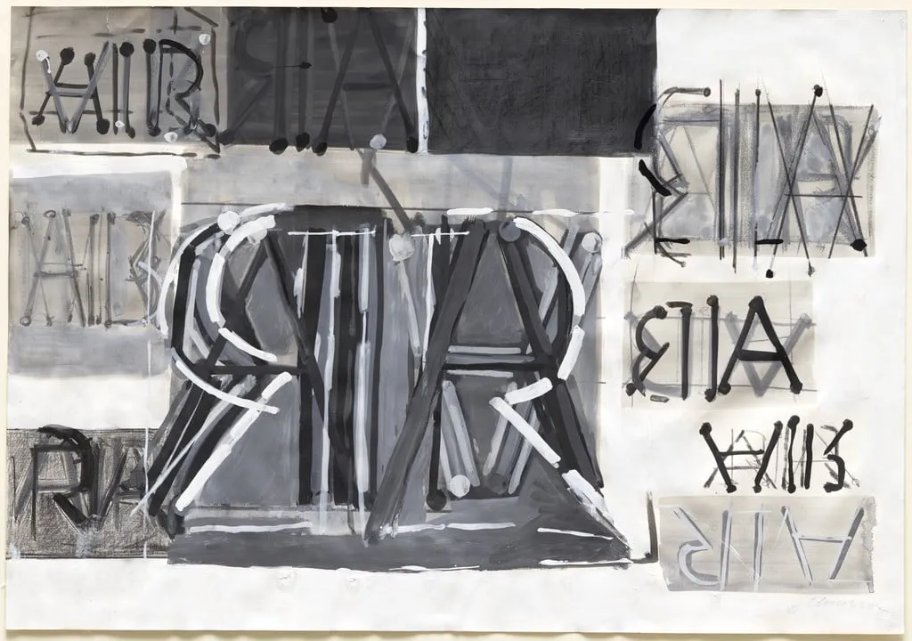 Untitled, by Chryssa (Vardea-Mavromichali), gouache, 1983