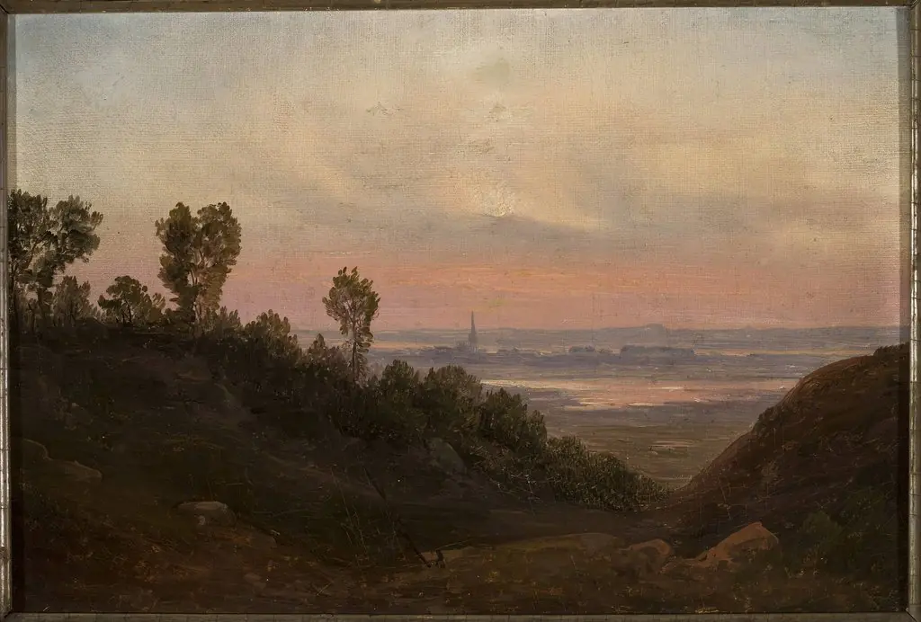 Hilly landscape at sunset, by Chrystian Breslauer