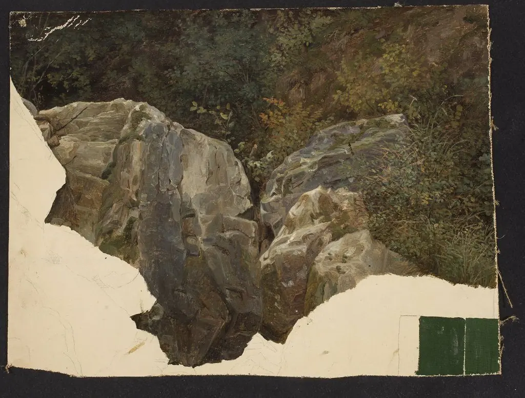 Mountain landscape, sketch, by Chrystian Breslauer