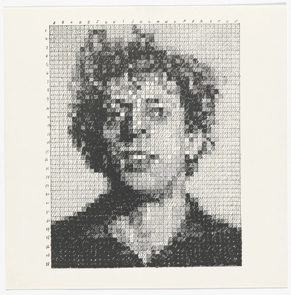 Untitled, by Chuck Close, 1976