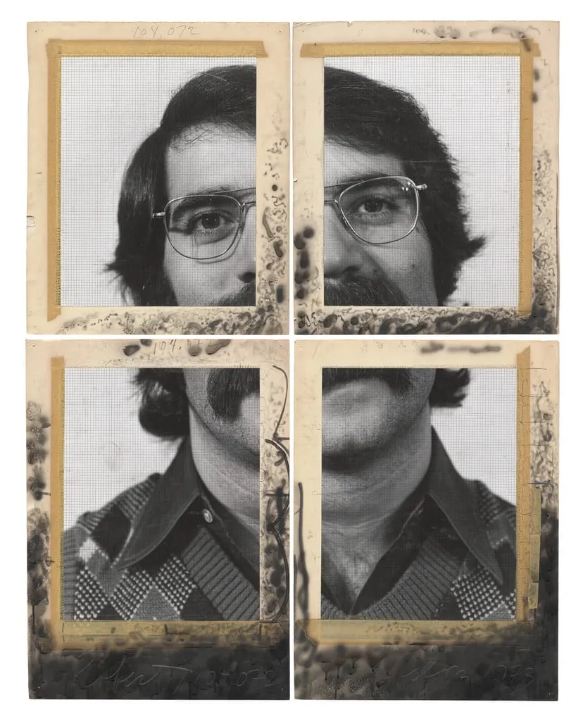 Untitled, by Chuck Close, graphite, 1973