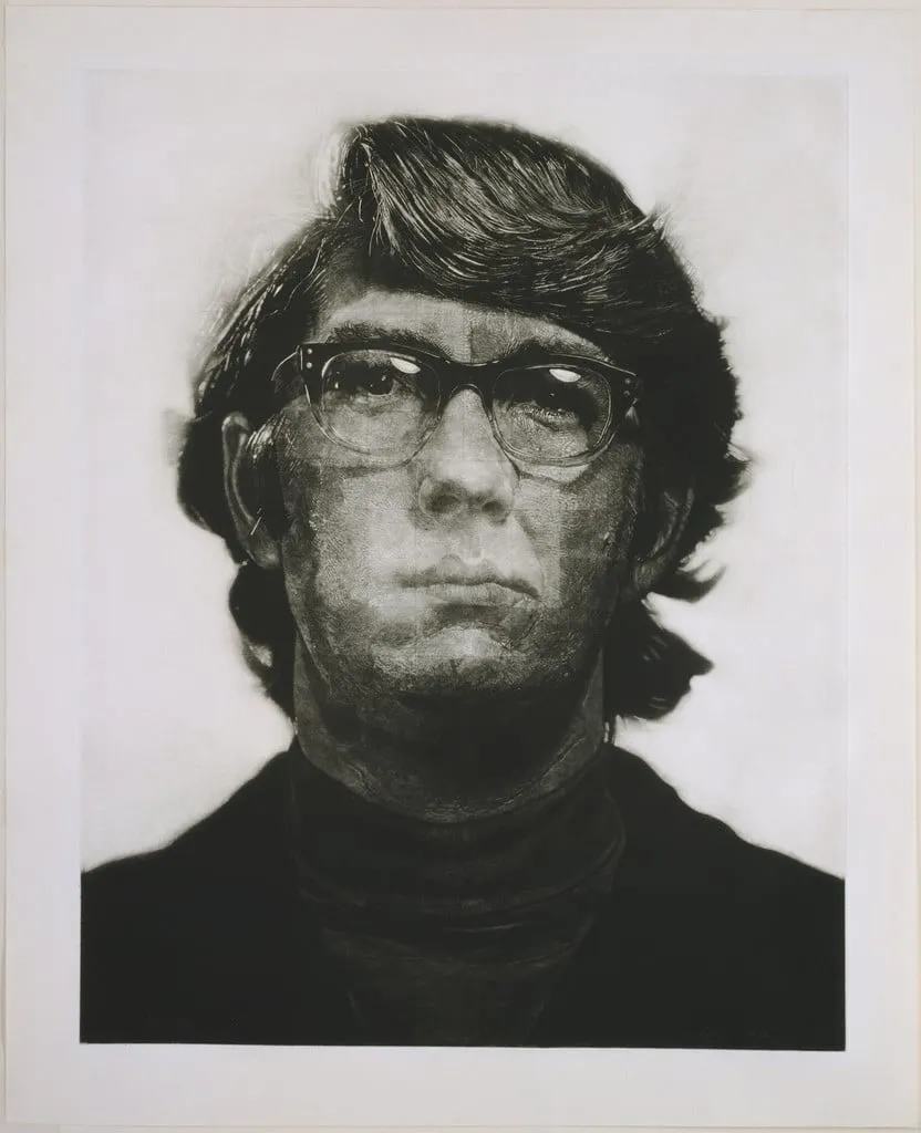 Untitled, by Chuck Close, ink, 1972