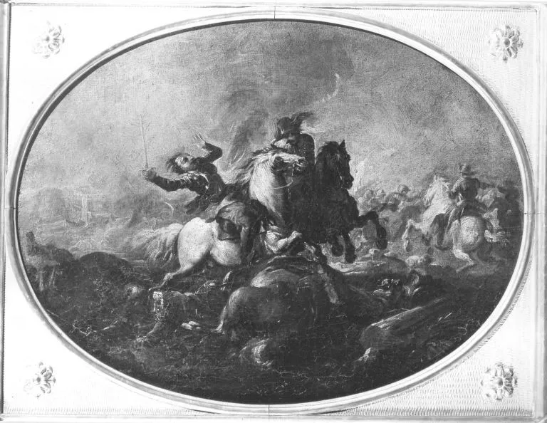 Reitergefecht, by Ciccio Graziani, unspecified, 1658
