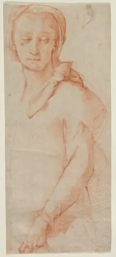 Half-Length Figure Study of a Woman, by Cigoli