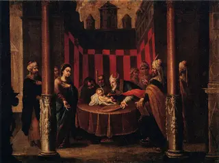 Circumcision (previous Adoration of the Magi)
