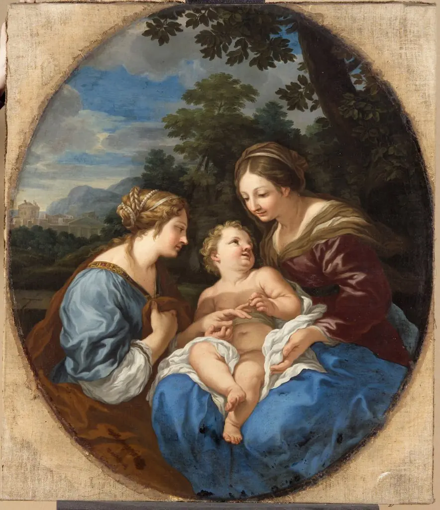 Mystic marriage of Saint Catherine of Alexandria, by Ciro Ferri